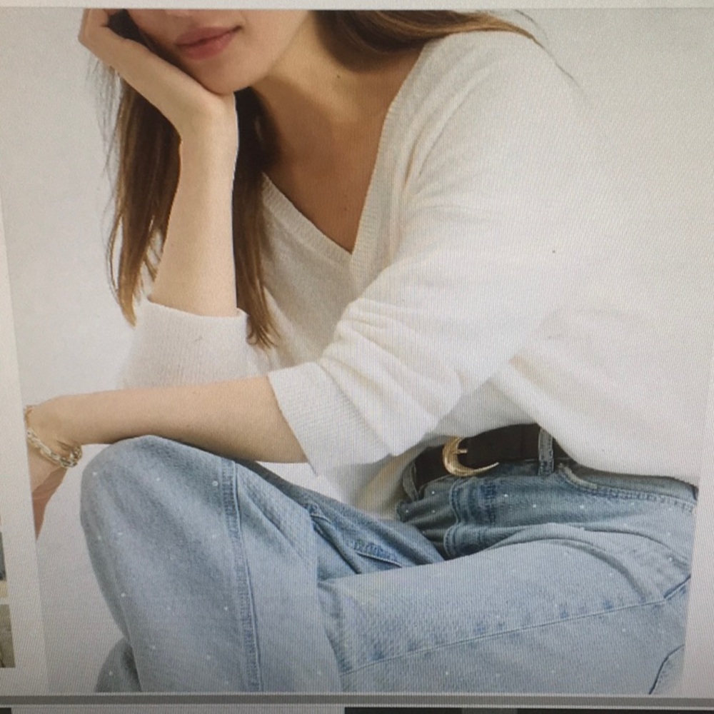LOFT/SEQUIN EMBELLISHED HIGH RISE BARREL JEANS IN VINTAGE lIGHT INDIGO WASH/NEW - Picture 5 of 14